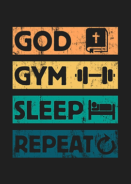 God Gym Sleep Christian