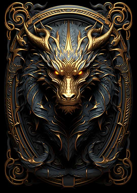 Majestic Dragon Poster