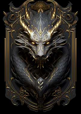 Epic Fantasy Dragon Poster