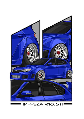 Subaru Impreza WRX blue