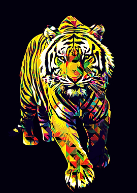 Tiger pop art