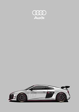 audi r8 white