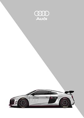audi r8 white