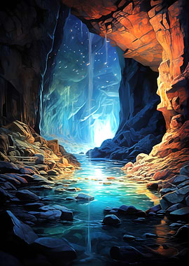 Blue and Orange Lite Cave