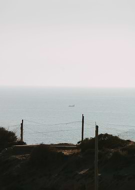 Distant Boat Horizon