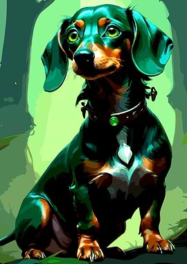 A cute Dachshund 041