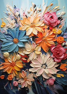 Flowers Acryl Style 1