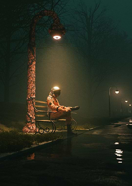 Astronaut Scary Park