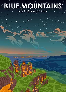 Blue Mountains Park Night