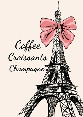 Coffee Croissant Champagn