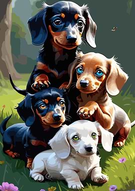A cute Dachshund 056