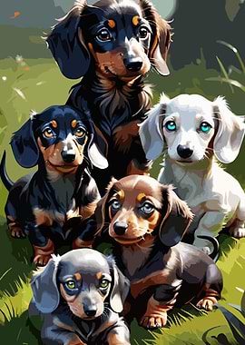 A cute Dachshund 059