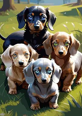 A cute Dachshund 057