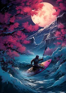 Kayak Blossom Wave Japan