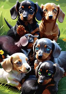 A cute Dachshund 060