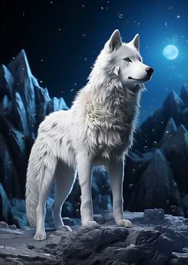 White Space Wolf