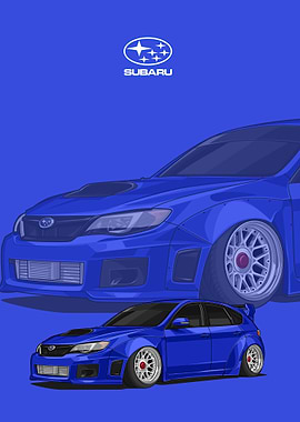 subaru impreza wrx blue