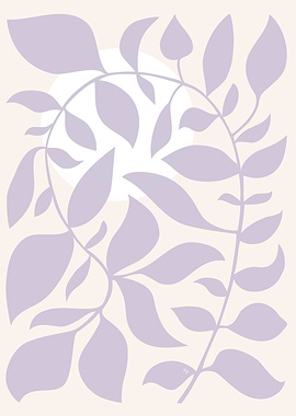 Soft pastel Plant sunset