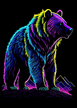 Colorful Majestic Bear