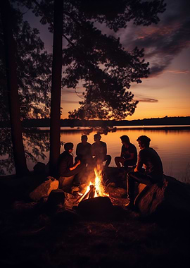 Summer night with the boys