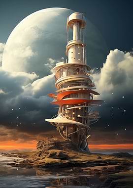 Futuristic Lighthouse