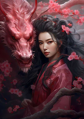 Geisha Dragon Japanese