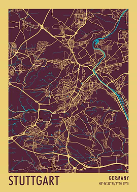 Stuttgart Map