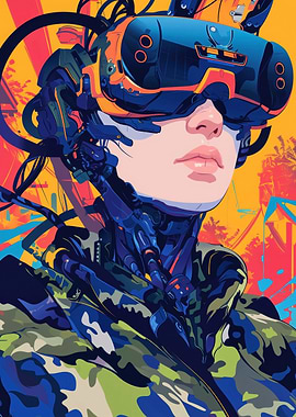 Cyberpunk Popart Anime