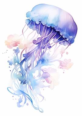 Jellyfish Watercolor