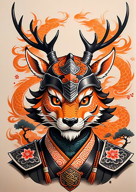 Samurai Mask Deer