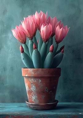 Vintage Cactus in a Jar