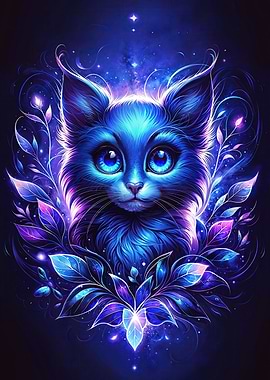 Cosmic Blue Kitty