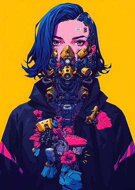 Futuristic Popart Girl