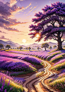 Beautiful lavender field