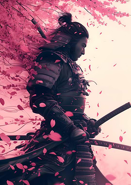 Samurai Warriors In Sakura