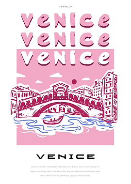 Venince italy city poster