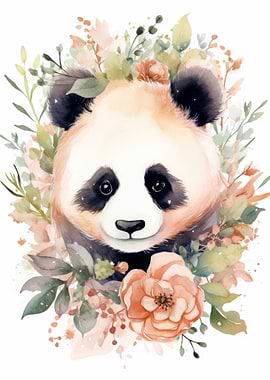 Panda Watercolor