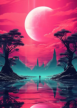 Neon Synthwave Fantasy