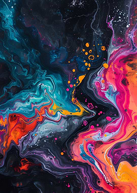 Colorful Liquid Abstract