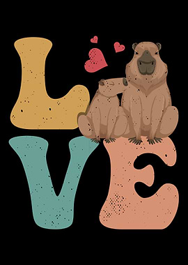 Capybara Capibara LOVE