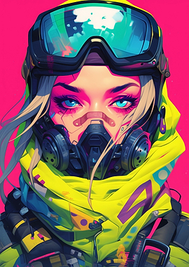 Futuristic Cyberpunk Girl