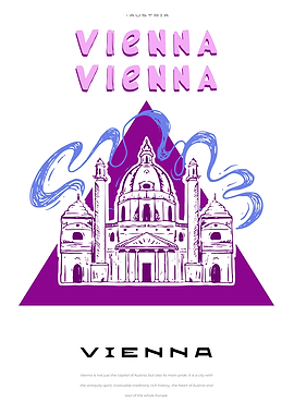 Vienna city poster