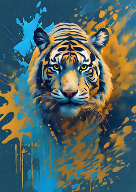 Beautiful Tiger Abstract