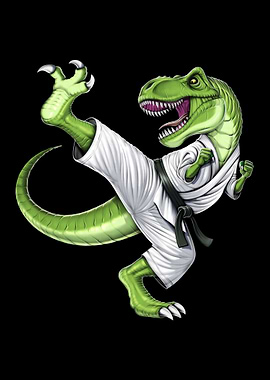 Karate Dinosaur