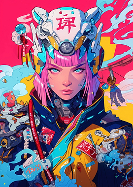 Futuristic Cyberpunk Girl