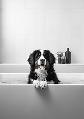 Bernese Dog Bathtub