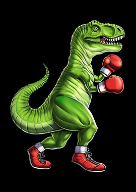 Boxing TRex Dinosaur
