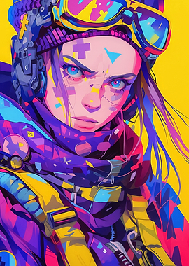 Futuristic Cyberpunk Girl