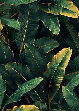 Gold Banana Leaf