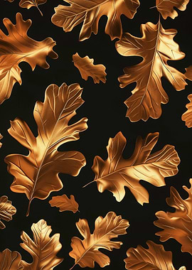 Gold Oak Leaf